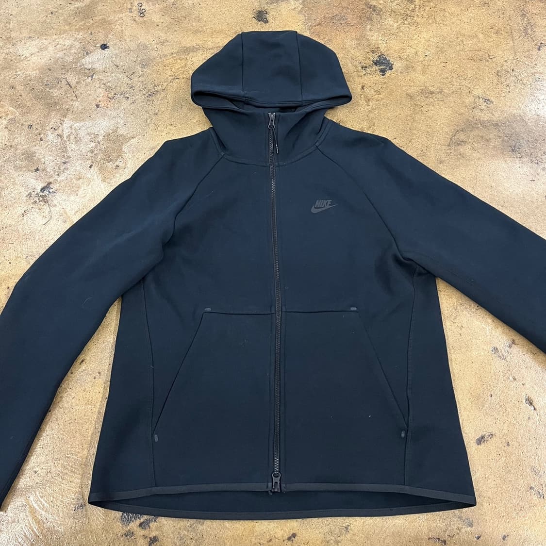 [정품/L] 나이키 테크 플리스 후드집업 블랙 b19 상품이미지3
