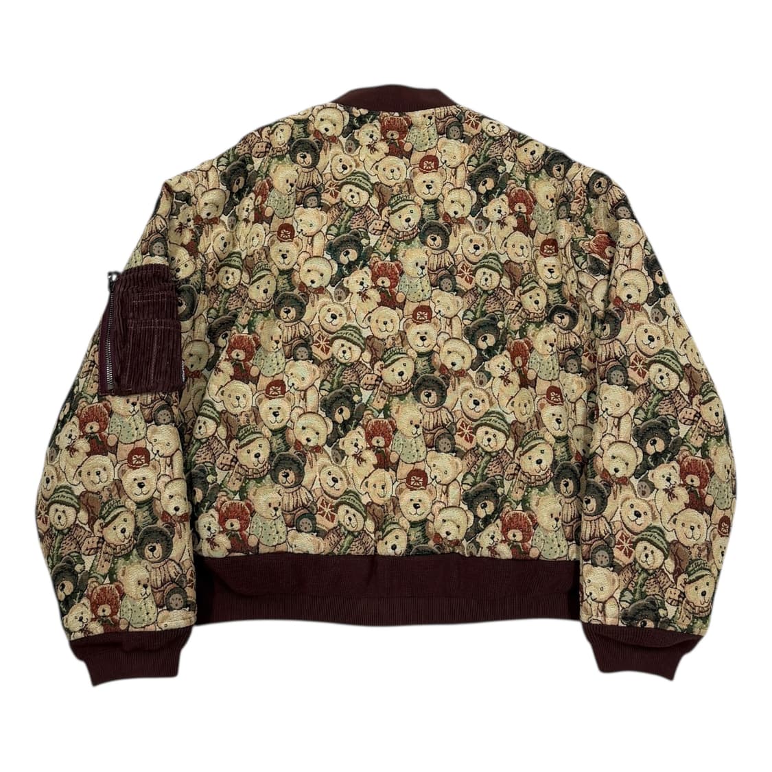 스컬프터 곰돌이 테디베어 프렌즈 카펫 리버서블 양면 자켓 M 상품이미지4