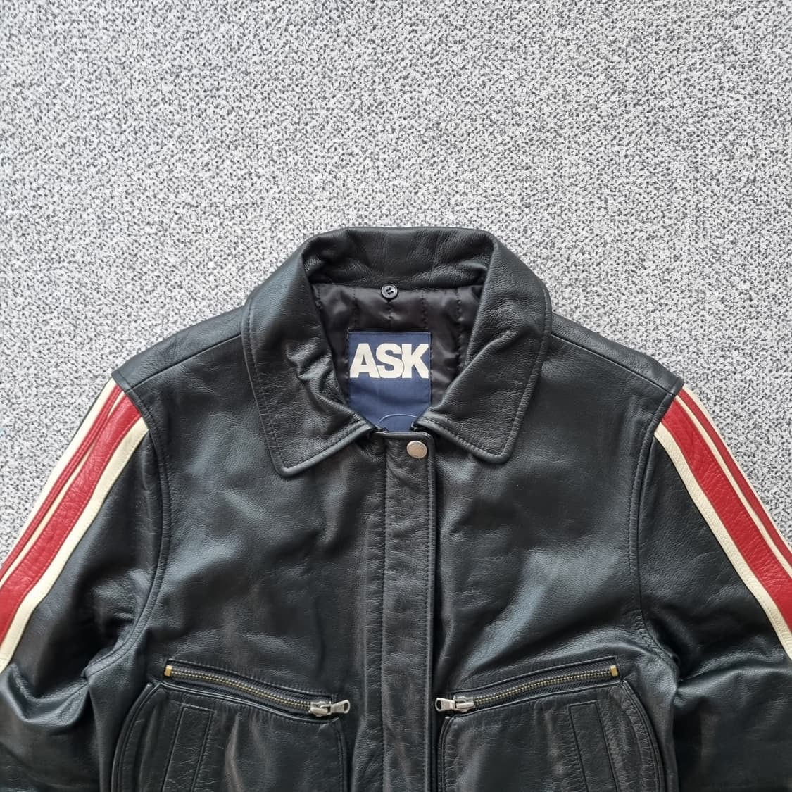 Ask A2 크롭 레더자켓 상품이미지3