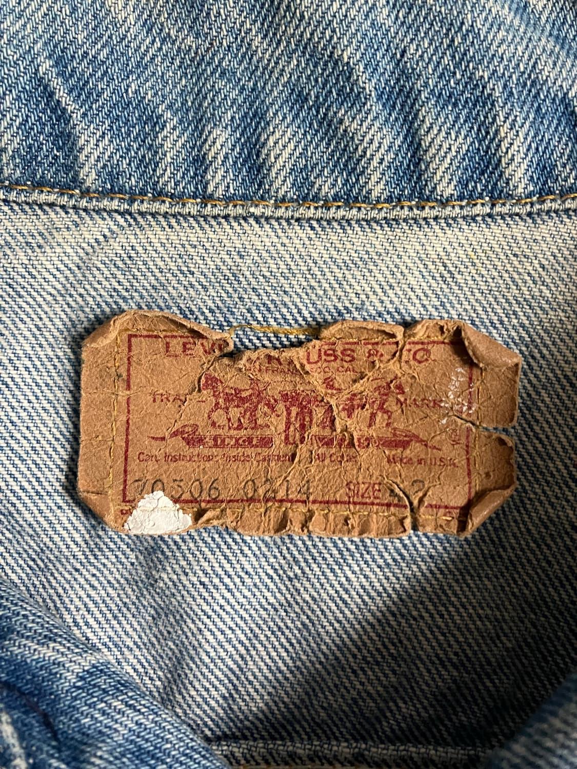 90s 리바이스 트러커 자켓 리메이크 핸드 페인팅 상품이미지2