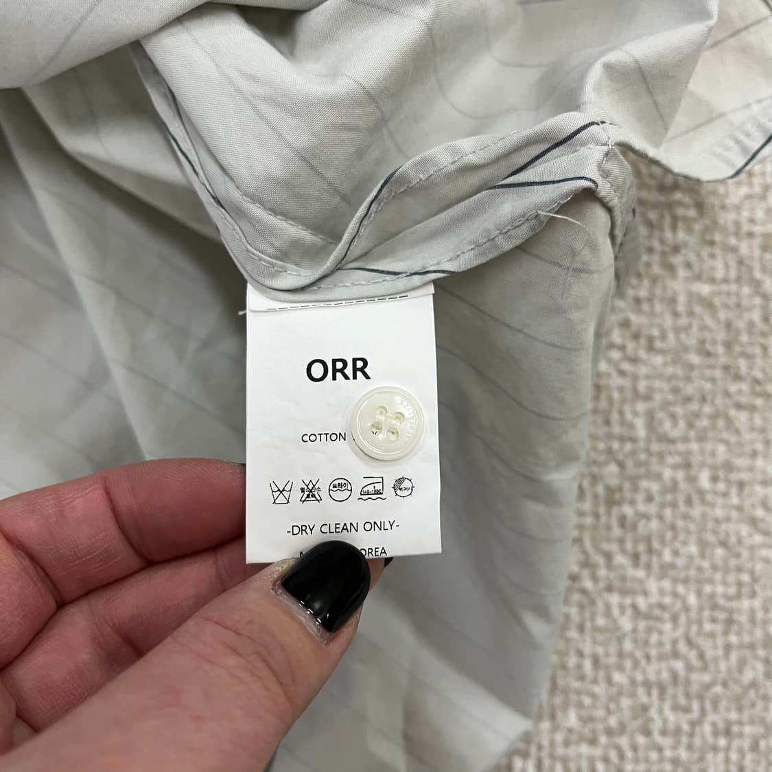 S 오르 스트라이프 타이 블라우스 0210M 상품이미지3