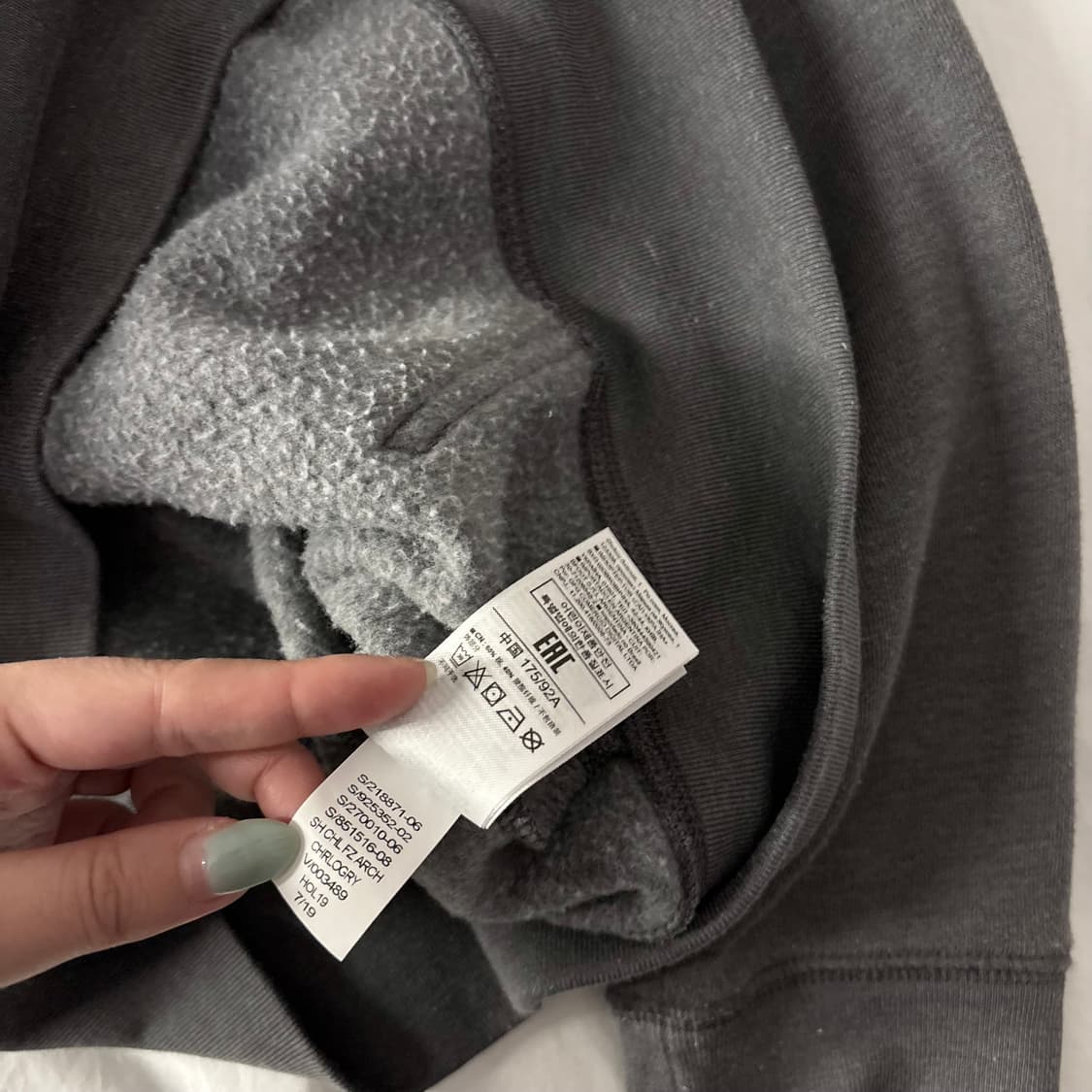 갭 차콜 후드집업 상품이미지4