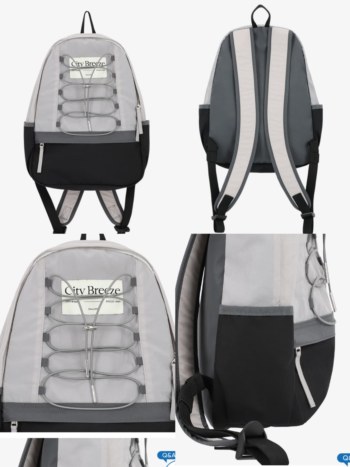 시티브리즈 마운틴 백팩 그레이 새제품 상품이미지1