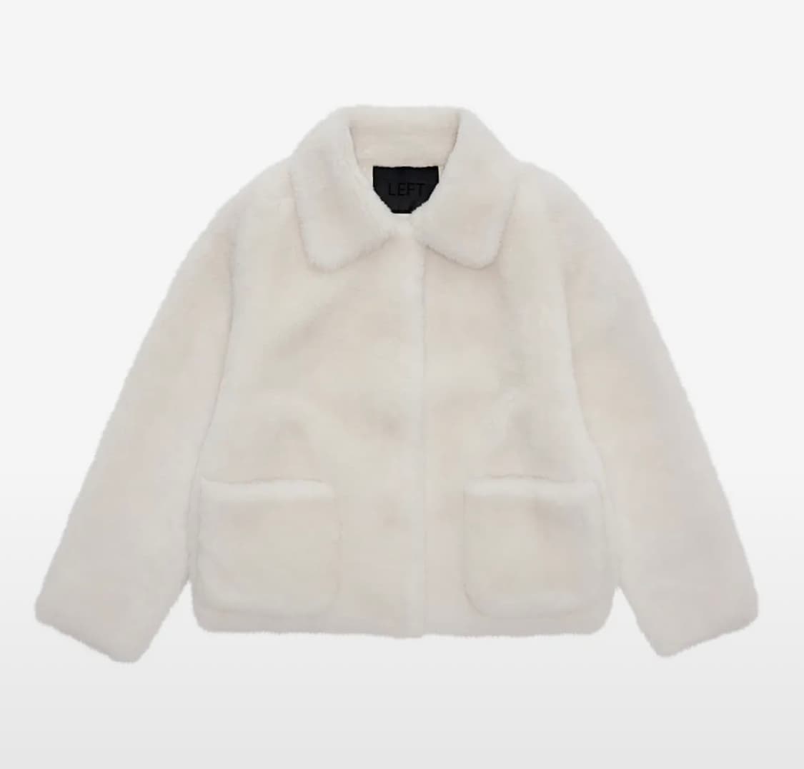 레프트서울 리얼 양털 데일리 자켓 아이보리 S 상품이미지2