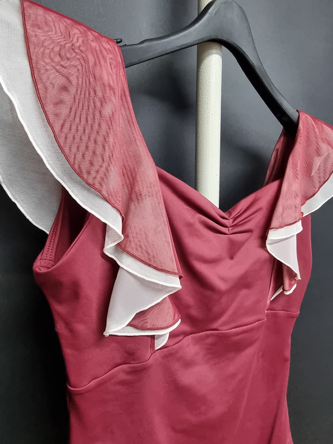 브렛 더블 레이어드 프릴 레오타드 성인발레 L 상품이미지4