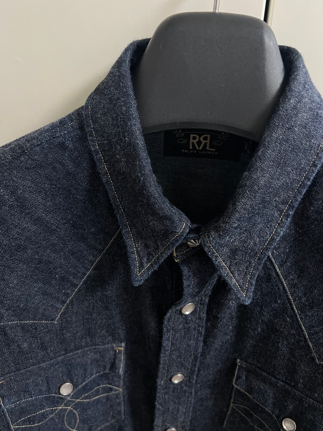 택포28) RRL 더블알엘 웨스턴 셔츠 린스드 원워시 M 상품이미지2