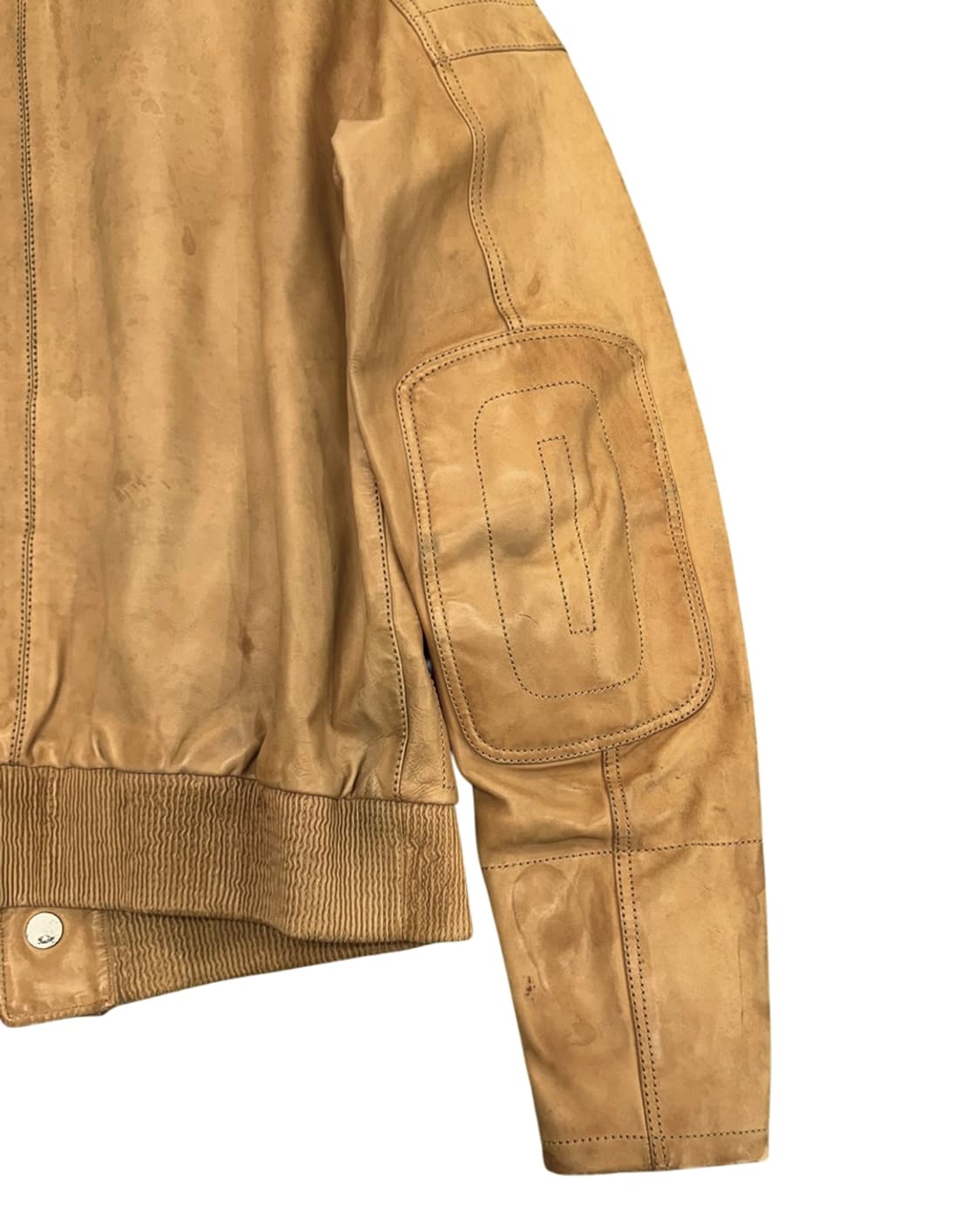 구찌 by 톰 포드 엘보우 패치 디테일 레더 블루종 상품이미지9