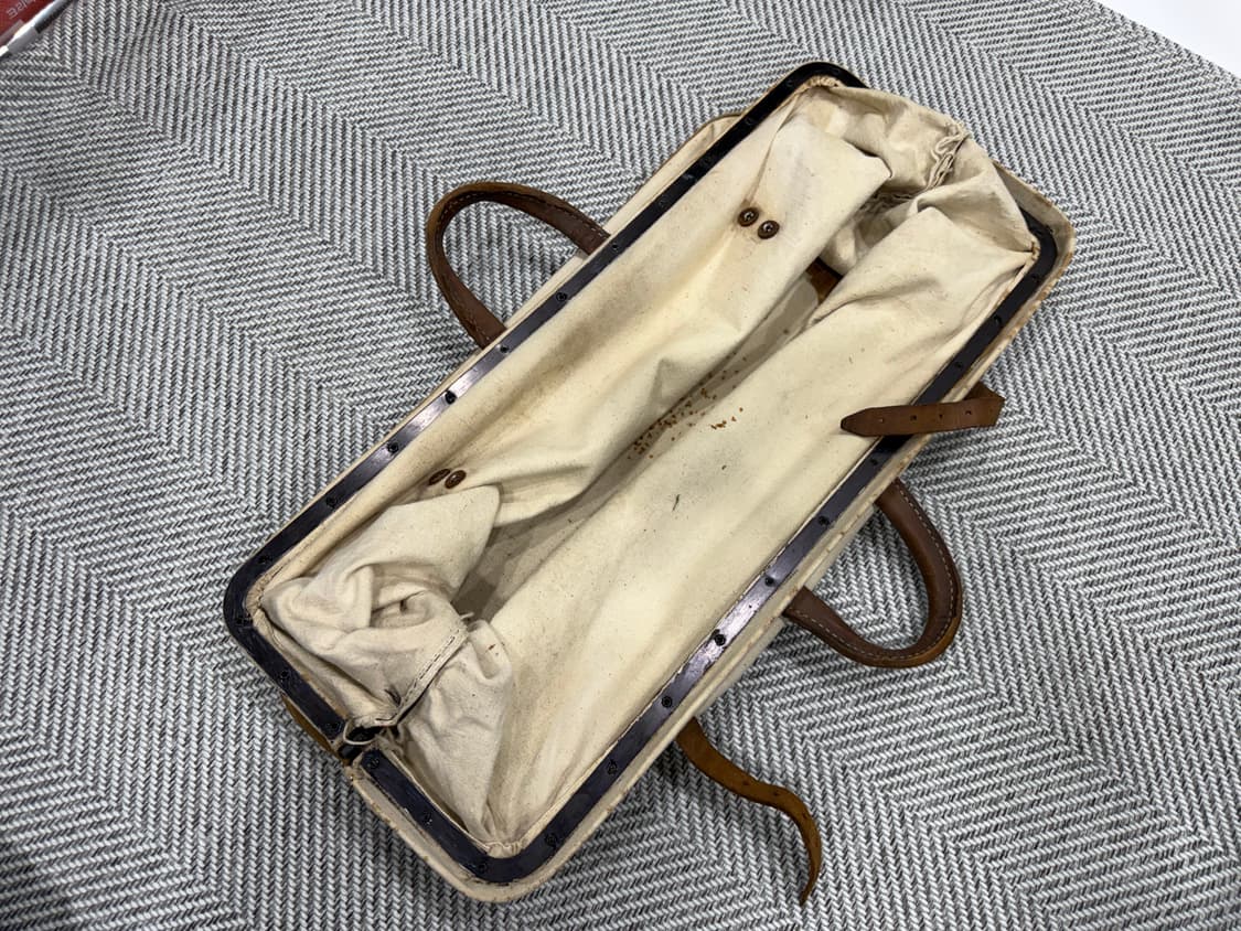 (소장용 초레어) 40-50s 캔버스 가죽백  상품이미지7