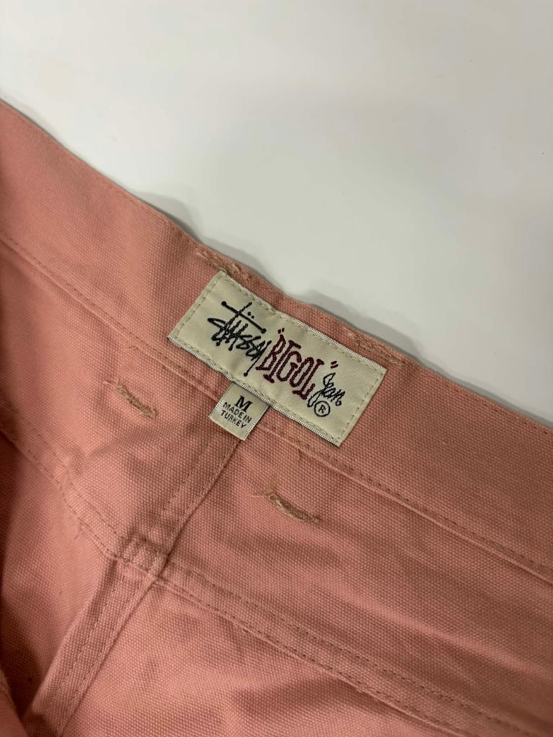 [M] 스투시 00s 더블니 워크 팬츠 더스티 핑크 상품이미지3