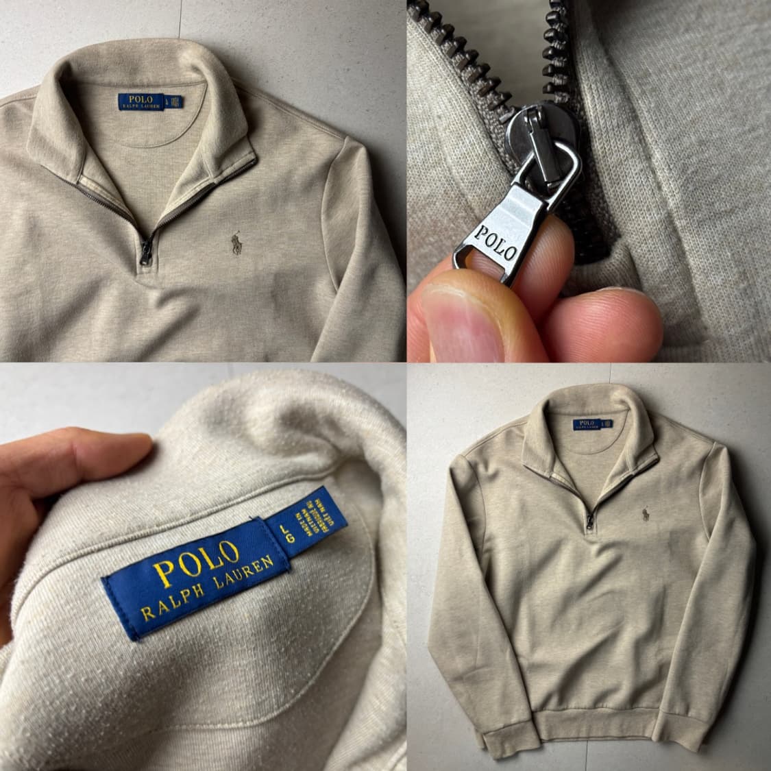 폴로 브라운 반집업 상품이미지3