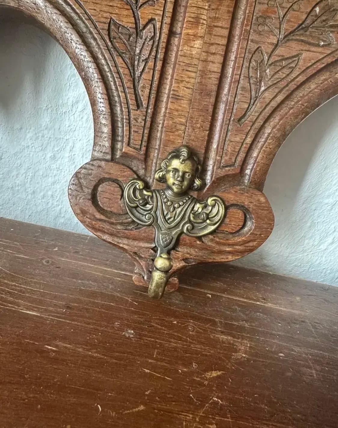 벨기에)빈티지 우드 소녀벽선반 상품이미지2