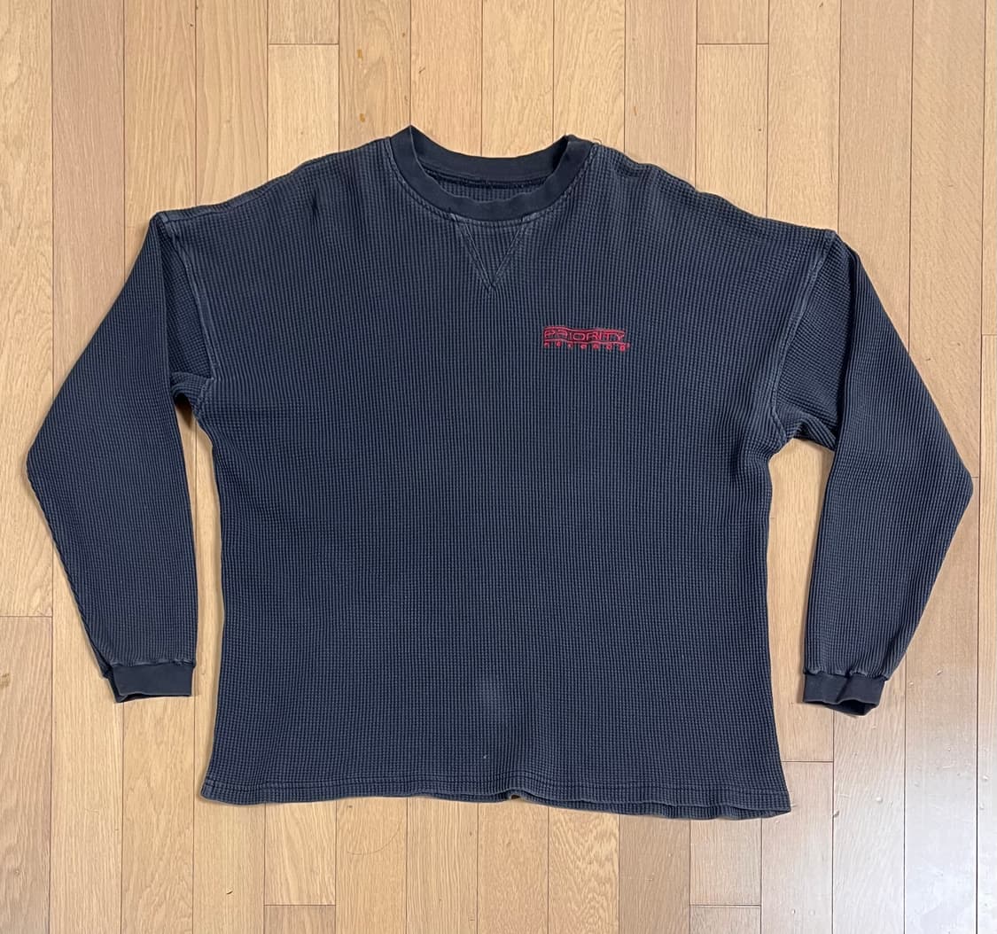 90s Priorty records 써멀 롱슬리브 상품이미지1