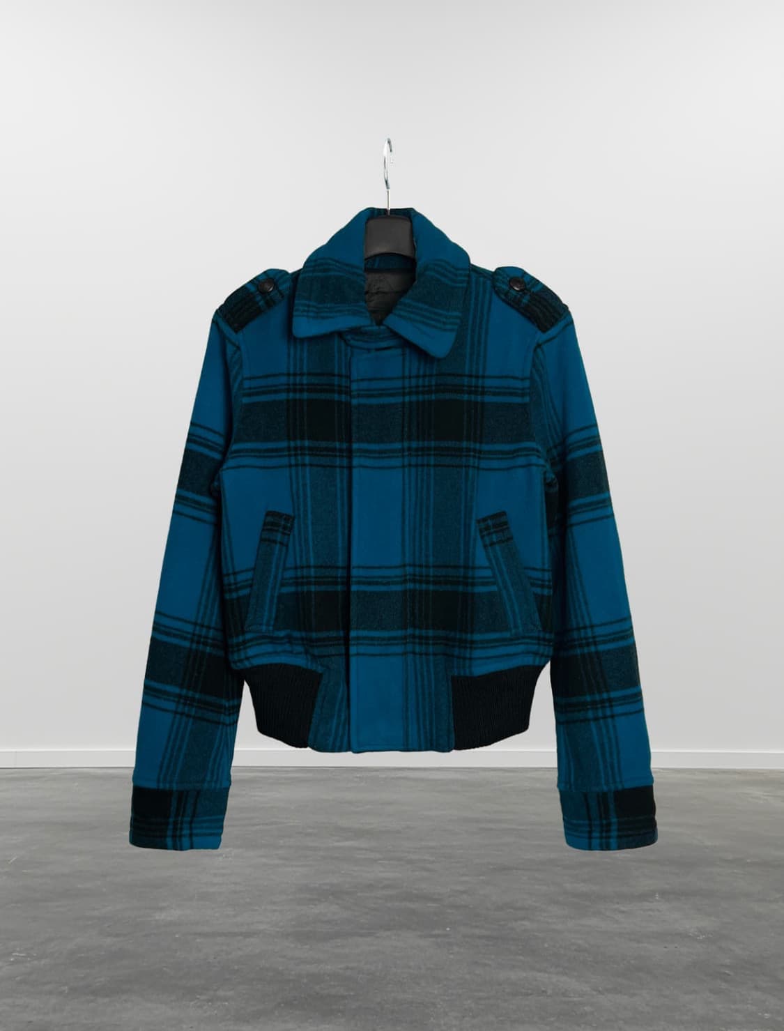 moussy 블루체크 자켓 상품이미지1