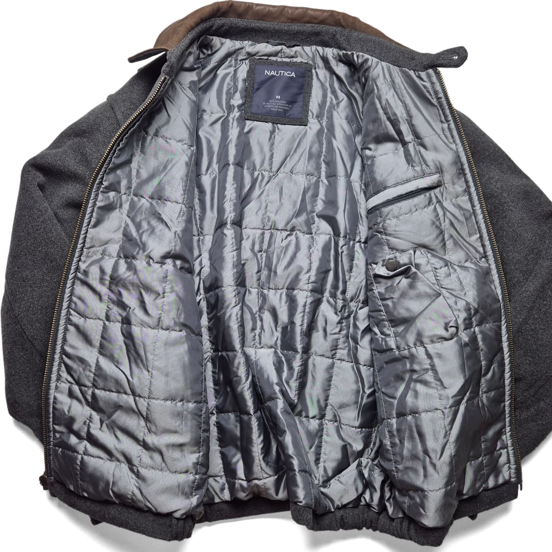 [M] 노티카 레더카라 스윙톱 자켓 상품이미지8