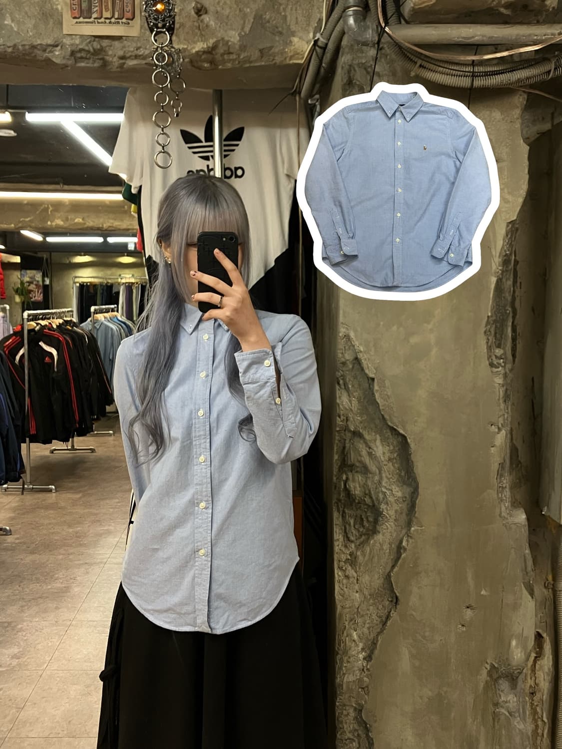 폴로 랄프로렌 셔츠 블루 L  #csz2400 상품이미지1