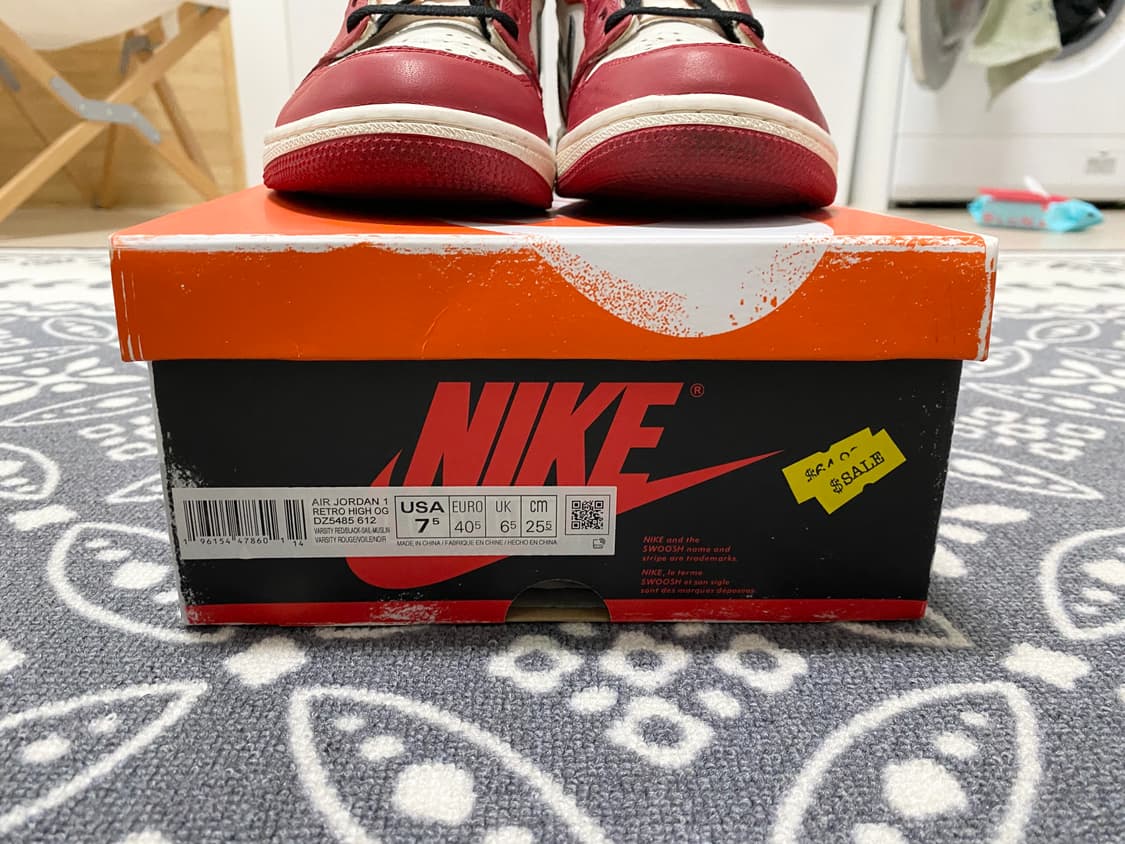 (255) 조던 1 레트로 하이 OG 시카고 2022 상품이미지5