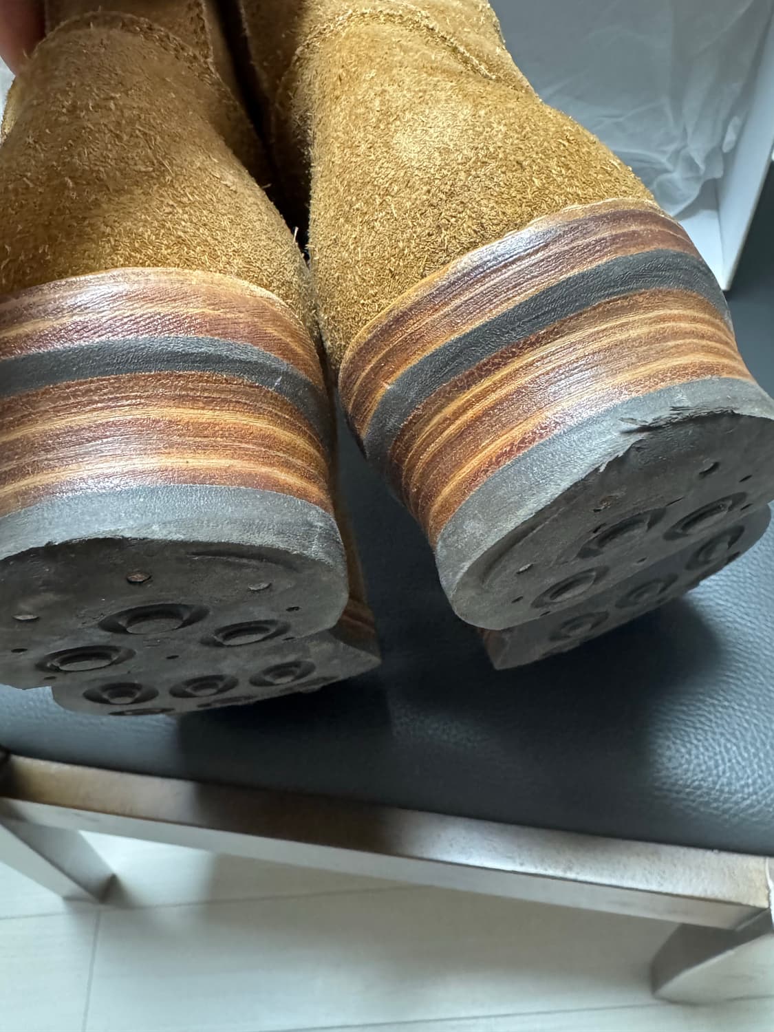 visvim 비즈빔 23ss t.w.o 투부츠 카멜 8사이즈 상품이미지3