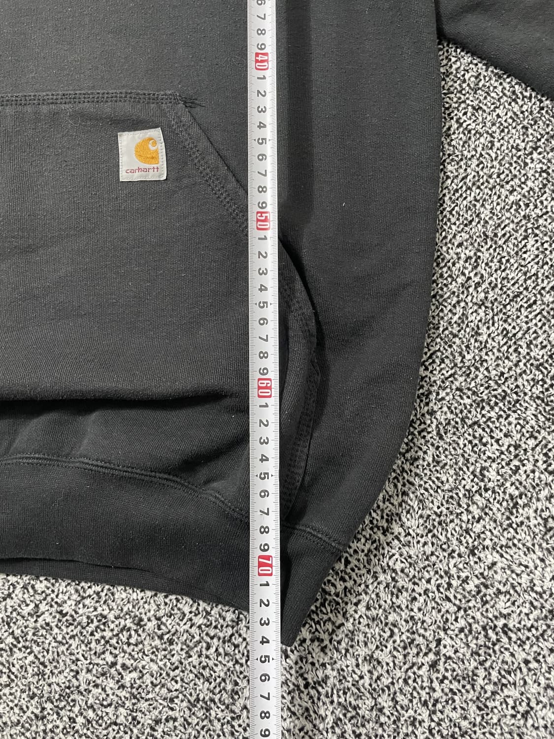 빈티지9. 칼하트 K121 루즈핏 미드웨이트 후드티셔츠 스웻 블랙 상품이미지6