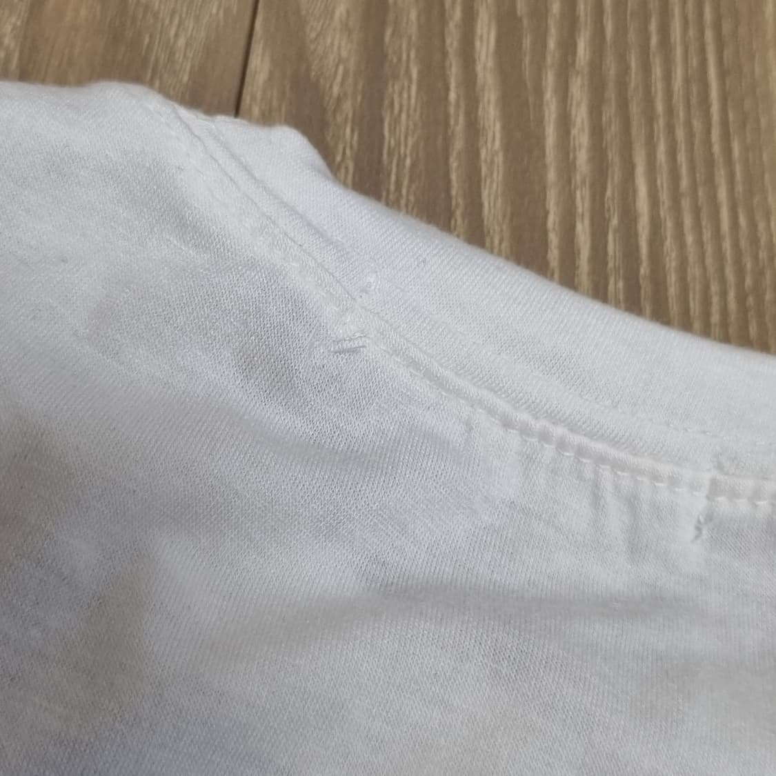 purple gray 고양이 프린팅 화이트 흰색 티셔츠 빈티지 상품이미지4