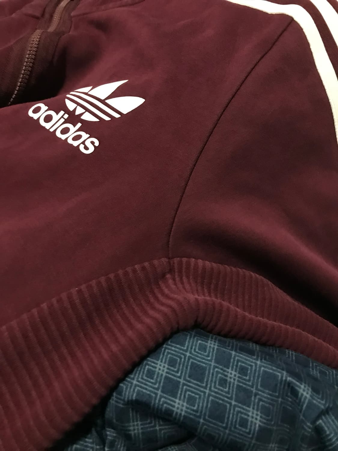 (무배) 아디다스 버건디 후드집업 상품이미지8