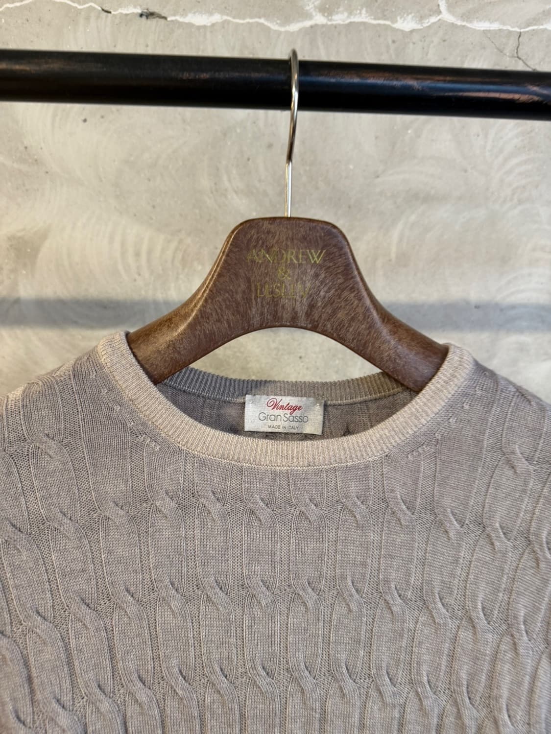 그랑사쏘 케이블 니트 100 상품이미지3