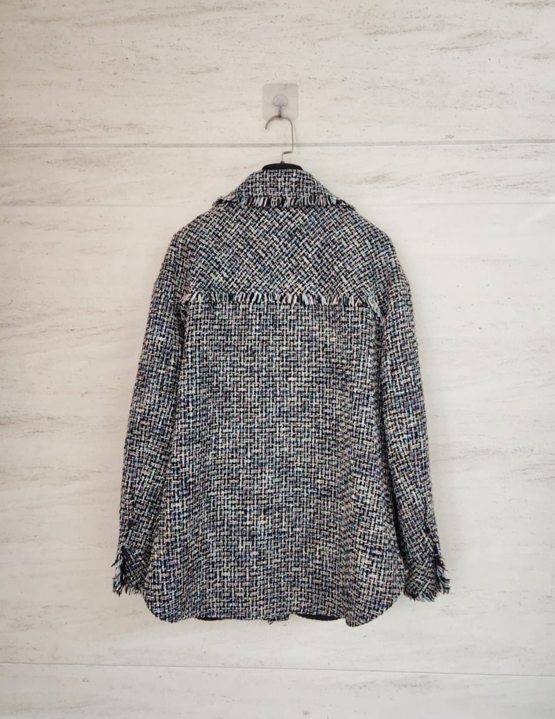 오즈세컨 글리터 칼라셔츠 트위드 자켓 44~55사이즈 상품이미지8