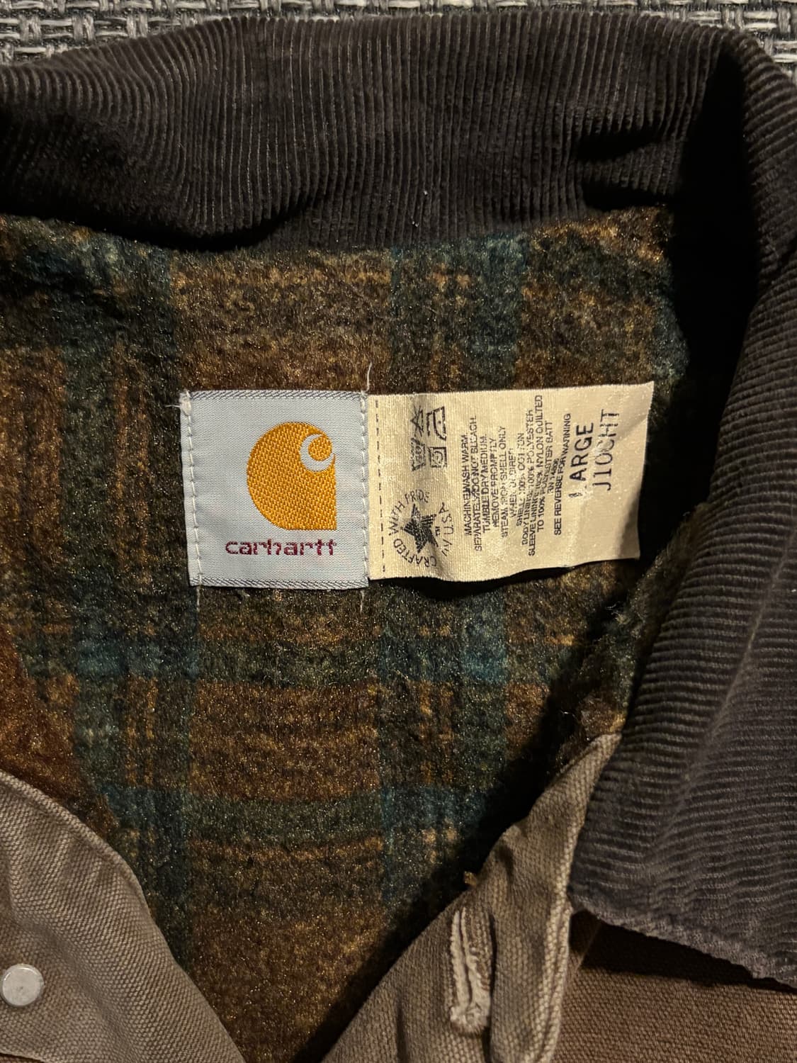 90‘s 칼하트 트러커 J10 CHT L USA🇺🇸 상품이미지8