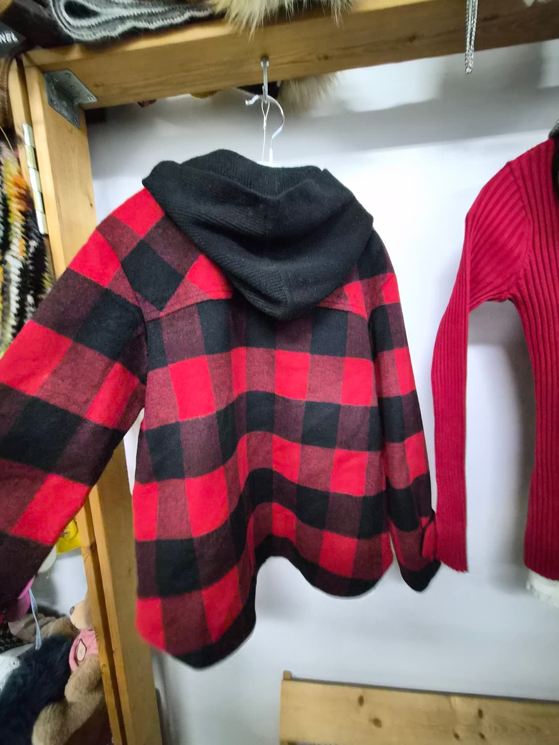 비비올리비아 후드체크 아우터 상품이미지7