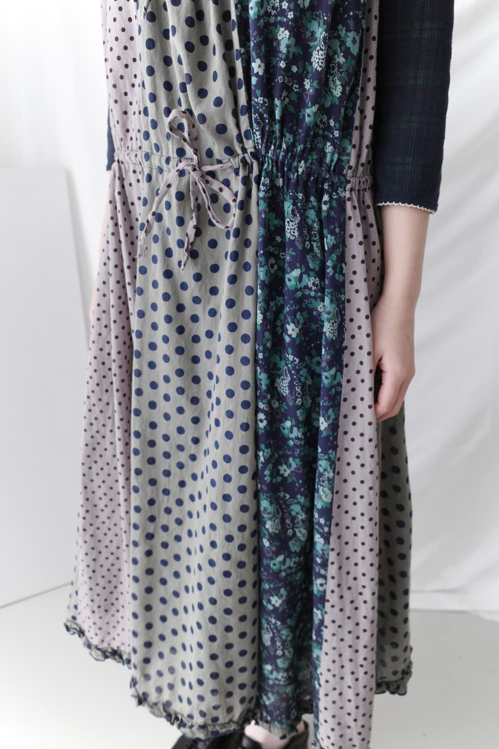 dot flower sleeveless one-piece 상품이미지7