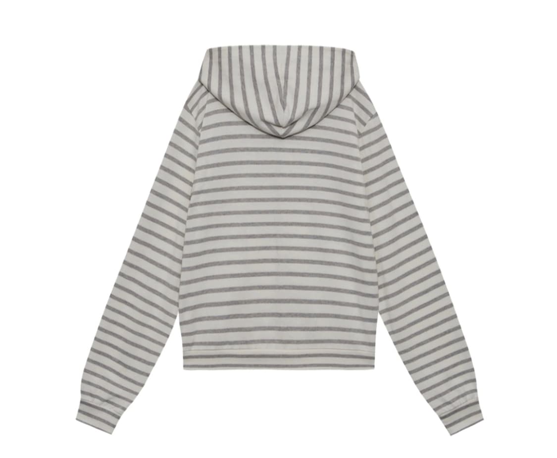 사로스 스트라이프 집업 화이트 1 상품이미지2