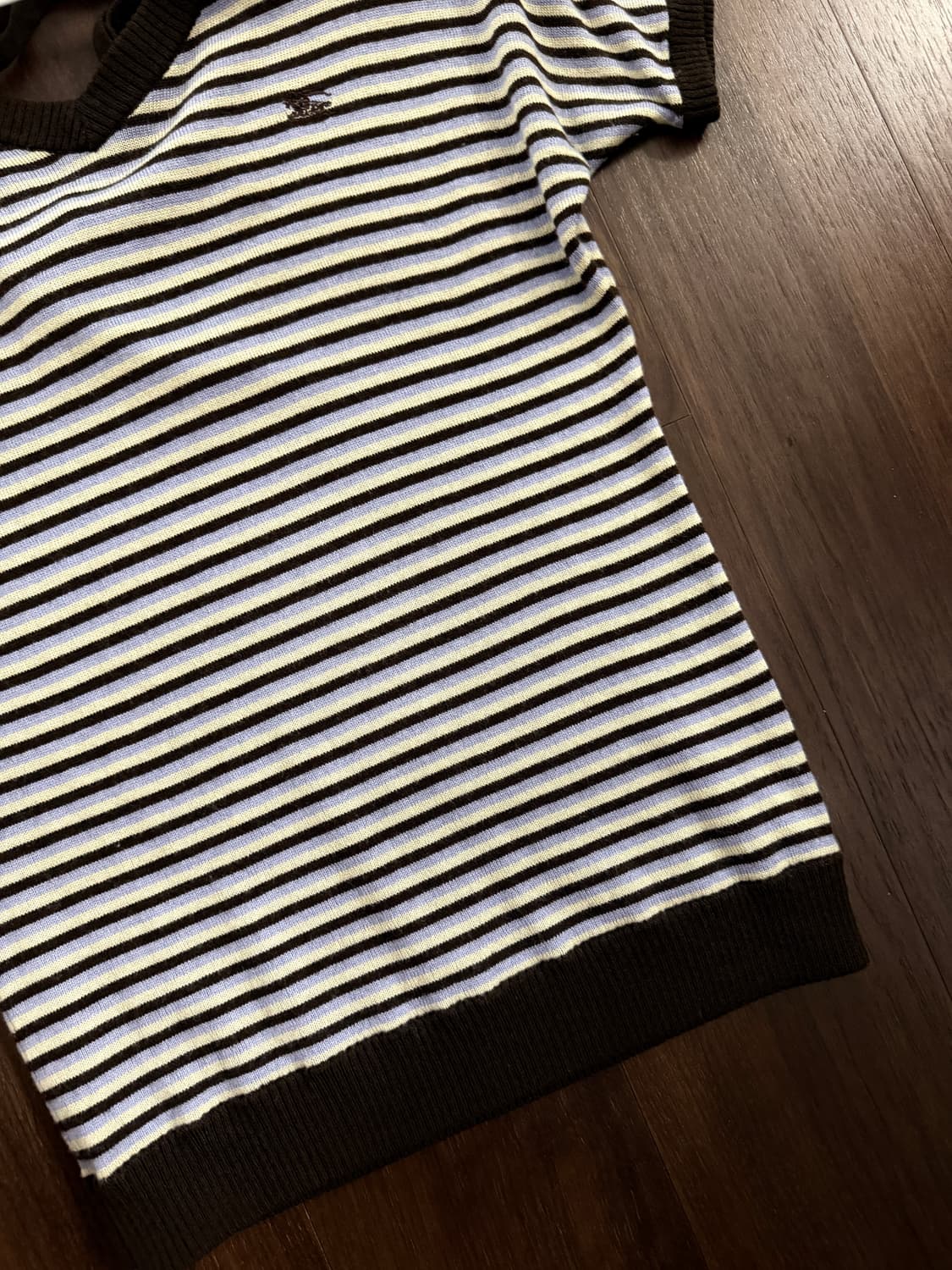 버버리 스트라이프 리본 반팔 니트 상품이미지4