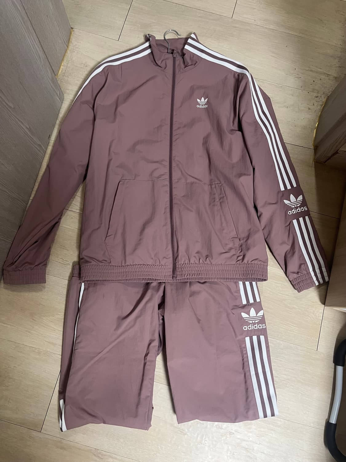 [M] 아디다스 트랙탑 셋업 인디핑크 (바람막이+조거팬츠) 상품이미지1