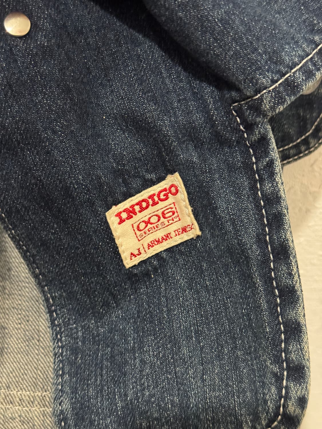 아르마니 진스 패치 데님 자켓 상품이미지9