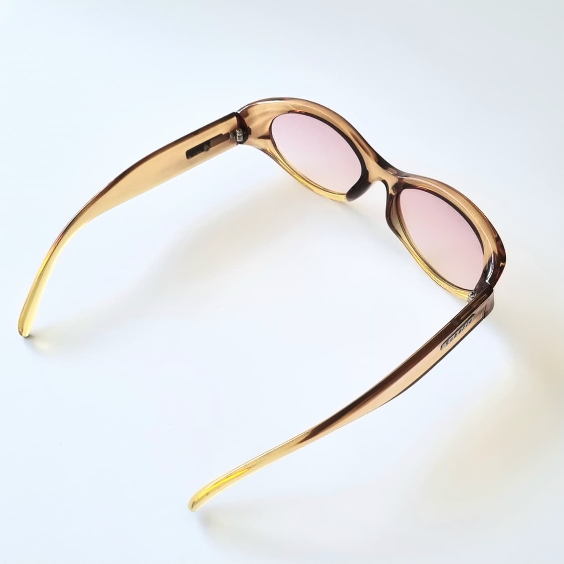 데드스탁 Y2K 바이브의 완성, 앰버 & 핑크 오벌 선글라스 상품이미지4