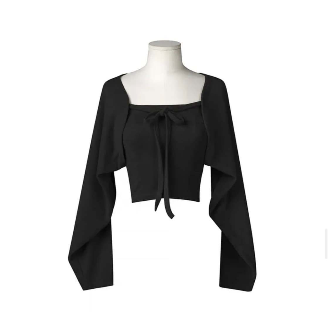 [어반드레스] Terry Tube Top Cardigan Set BLAC 상품이미지4