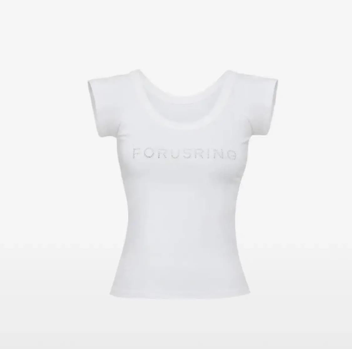Foursring 포어링 비주얼 로고 티/화이트 상품이미지1