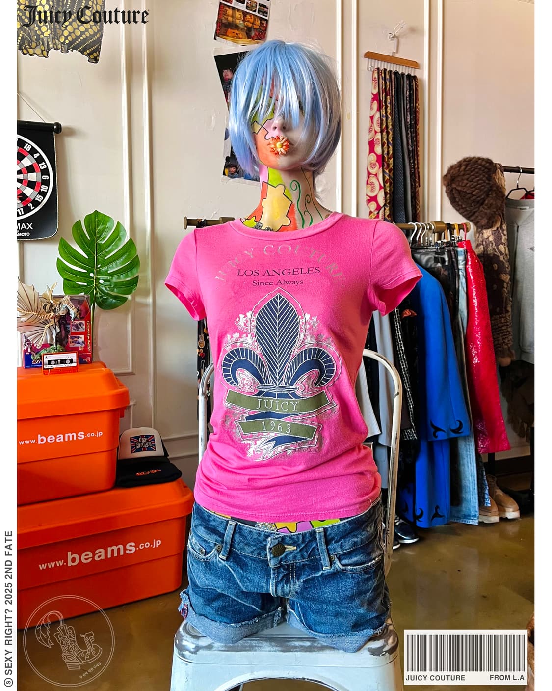 JUICY COUTURE Heraldic Icon Pink T-Shirt 상품이미지1