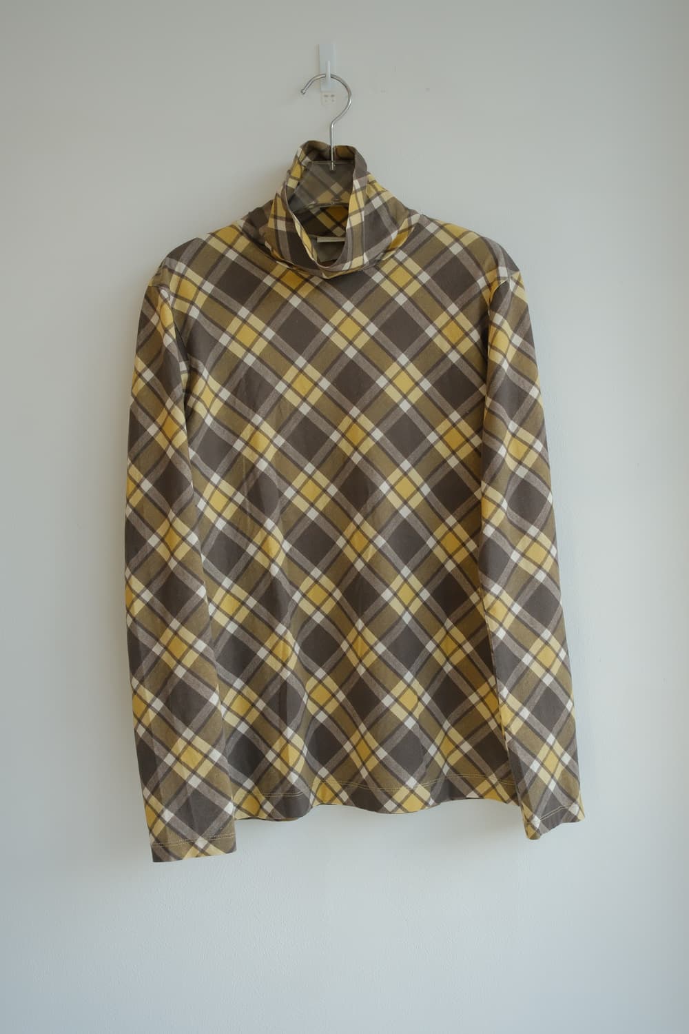 Plaid print turtle-neck top 상품이미지6