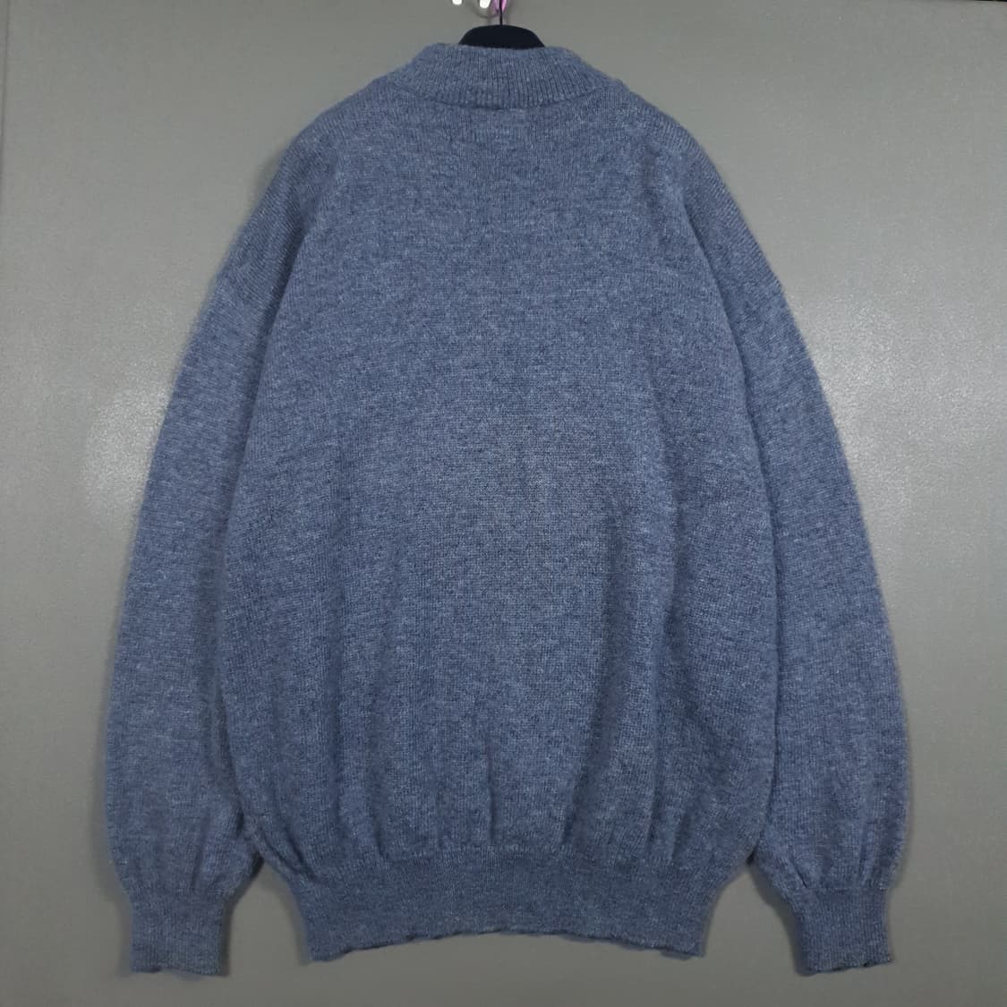 실측 XL 아이스버그 빅로고 퓨어 버진울 터틀넥 니트 스웨터 울마크 인증 상품이미지10