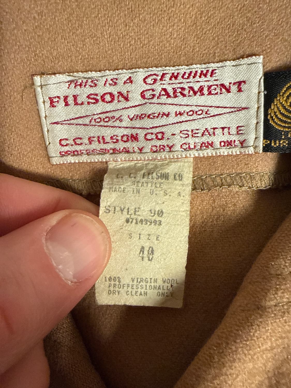 필슨(FILSON) 70–80s 빈티지 울 셔츠 자켓 Style 90 / 상품이미지4