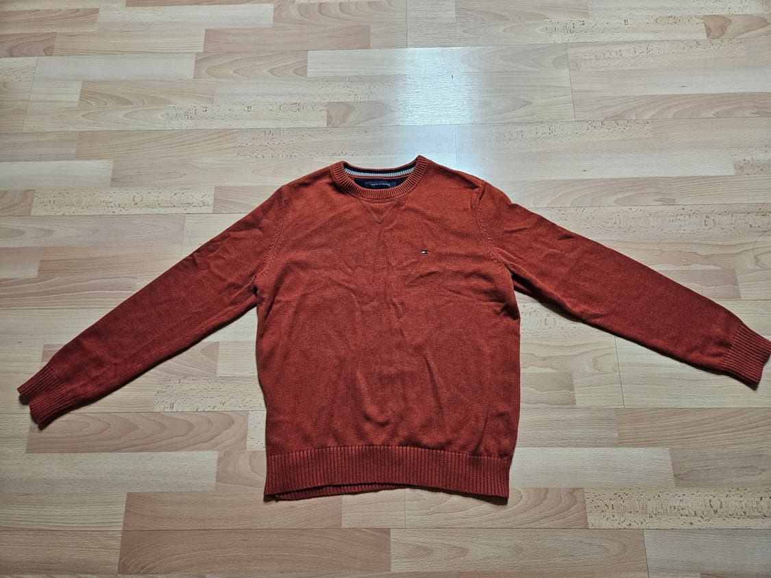 타미힐피거 오렌지 주황색 니트 스웨터 100 상품이미지2