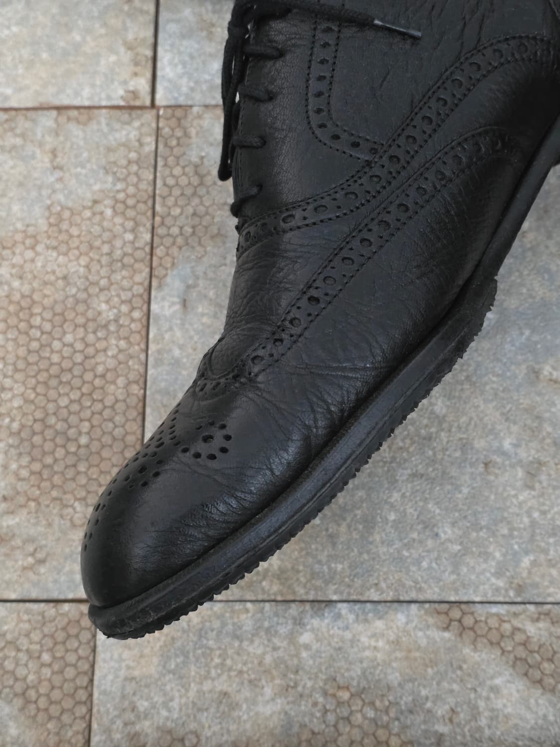 (300)발리 블랙 윙팁 구두 상품이미지5