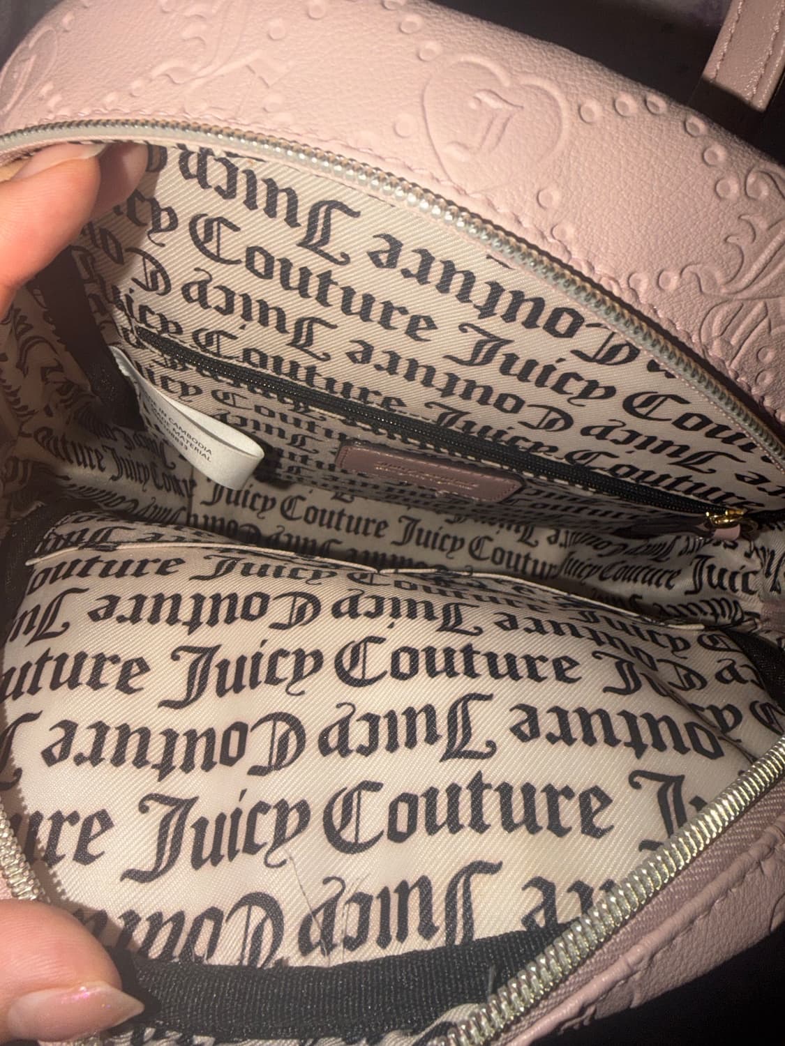 쥬시꾸띄르 백팩 가방 핑크 핀터 갸루  상품이미지3