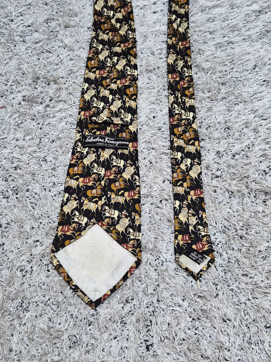 페레가모Ferragamo 말 패턴 넥타이 Free - N66 상품이미지6