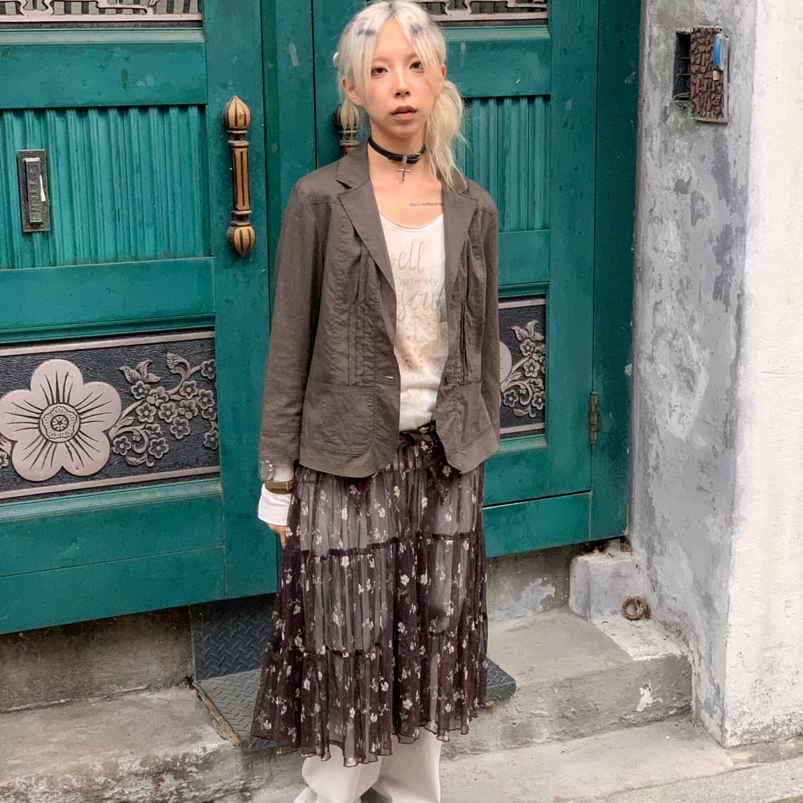 아네스베 시스루 스커트 상품이미지7