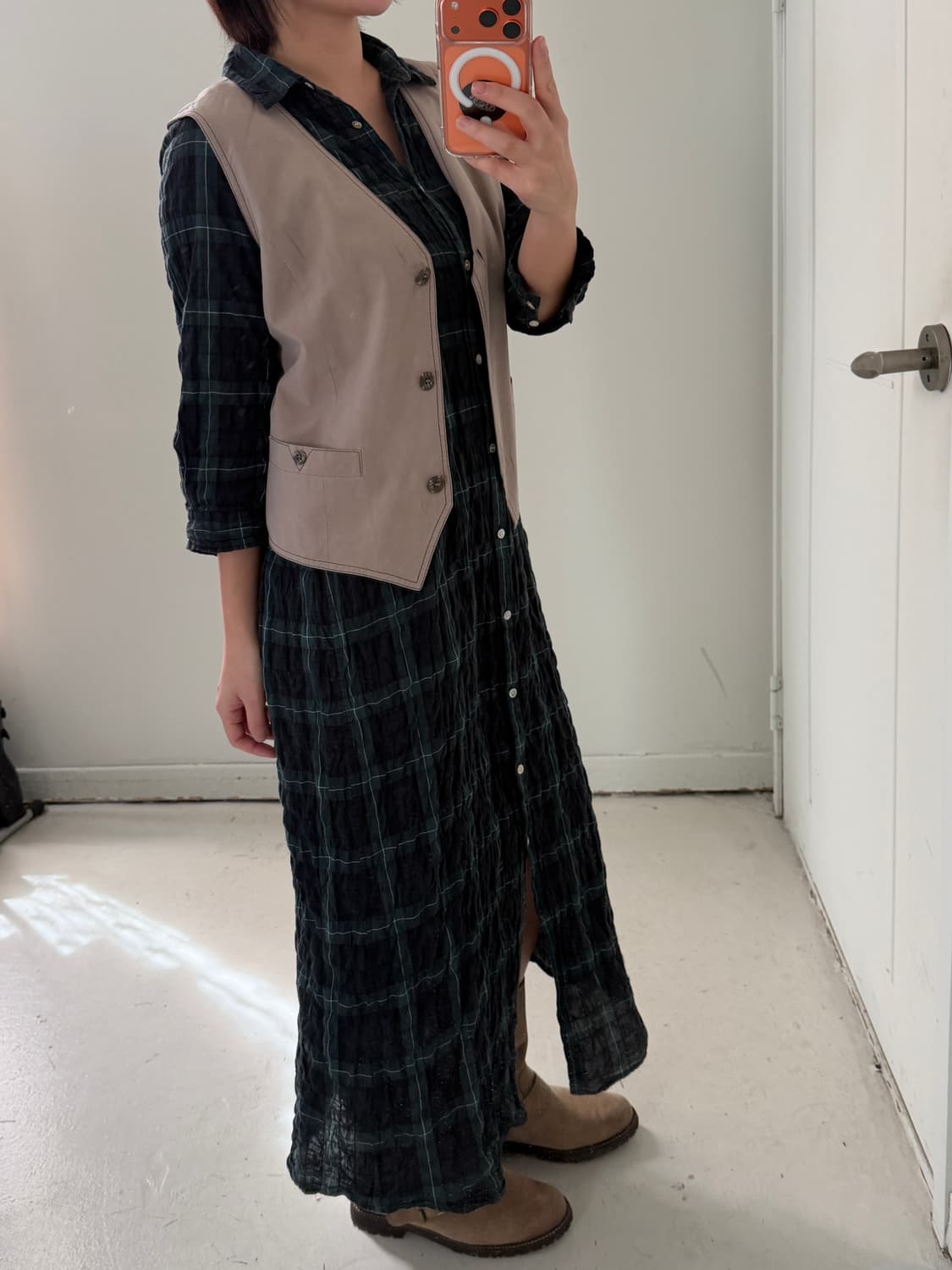 저널스탠다드 링클 맥시 롱 셔츠 원피스 상품이미지4