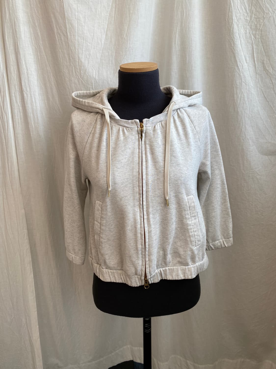 KUMIKYOKU 크롭 투웨이 후드집업(S-M) 상품이미지2