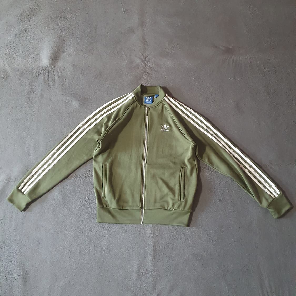 빈티지 아디다스 카키 트랙탑 져지 105 XL 상품이미지1