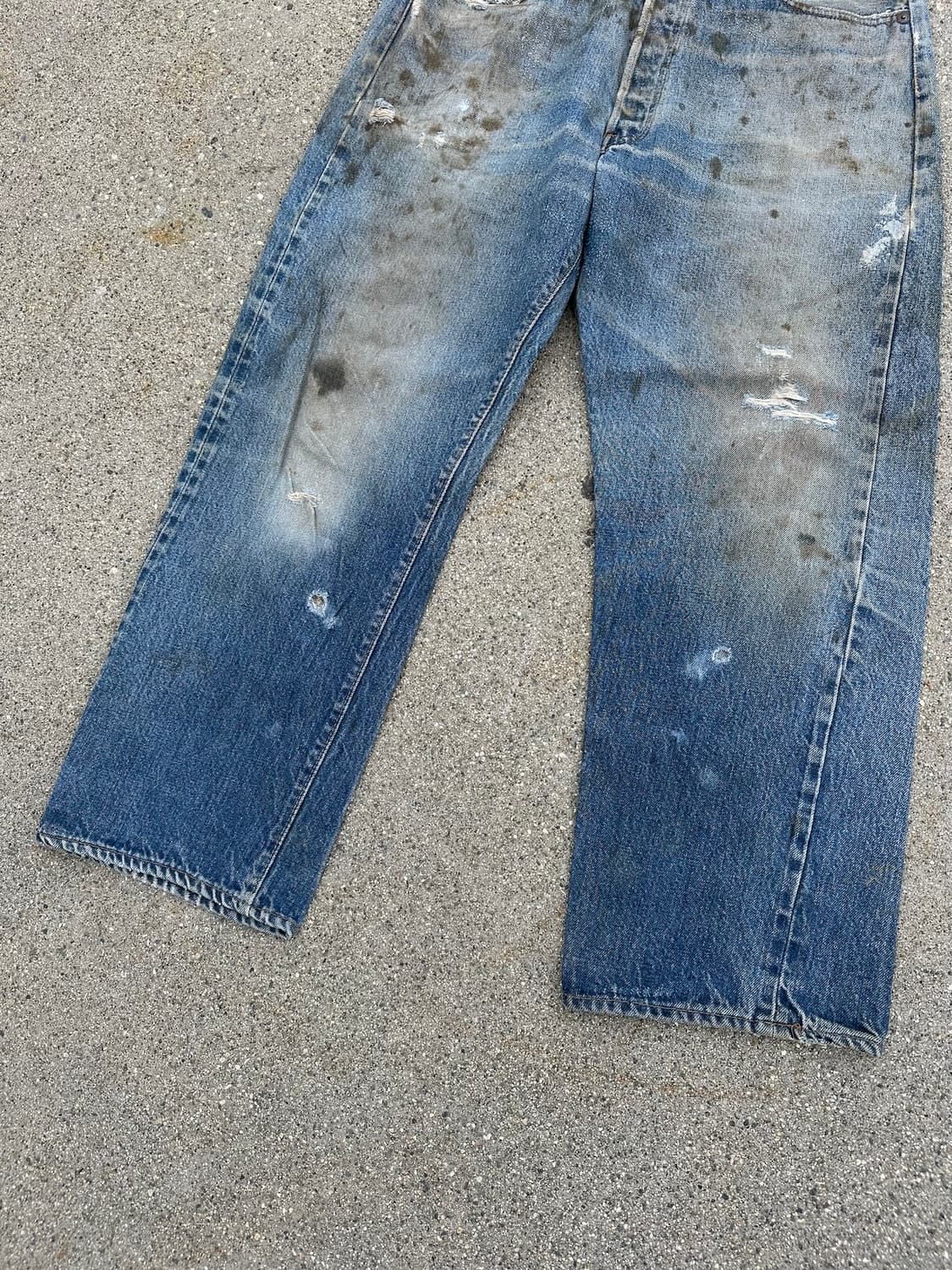 70s USA 빈티지 리바이스 501 66후기 셀비지 데님 팬츠 상품이미지3