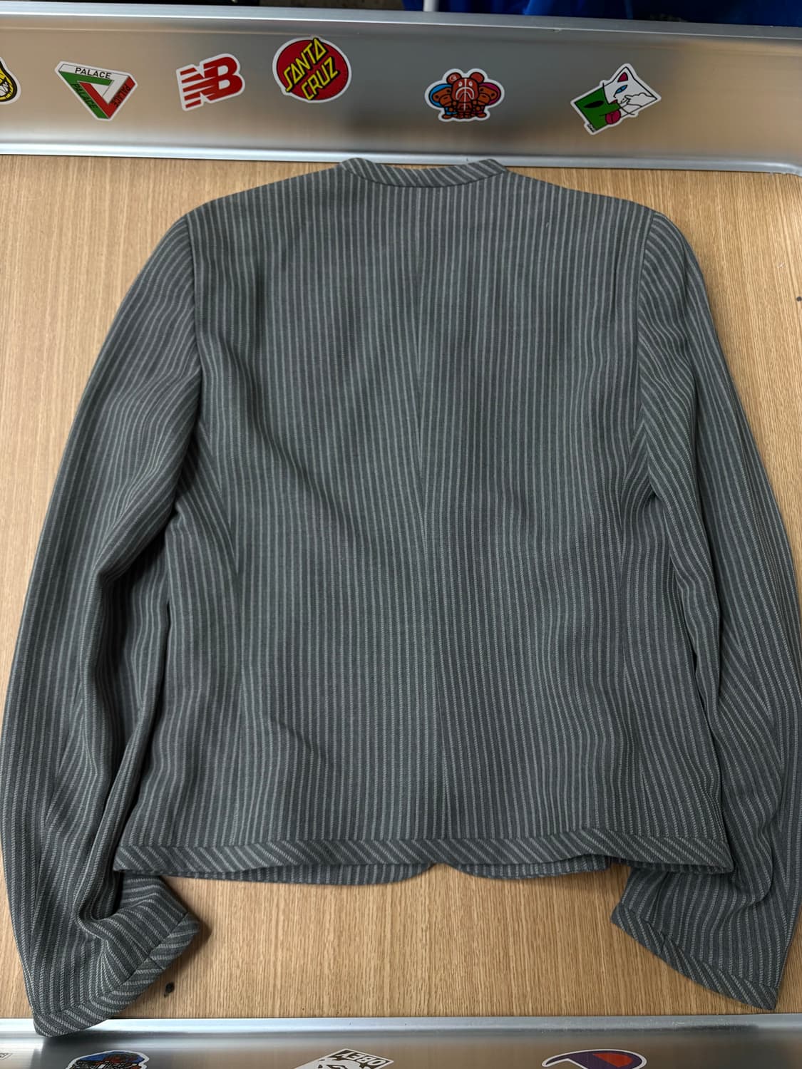 아르마니 00s 싱글 논카라 우먼 자켓 상품이미지4